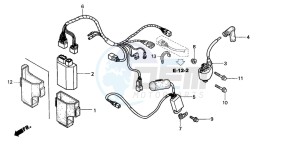 CR250R drawing WIRE HARNESS