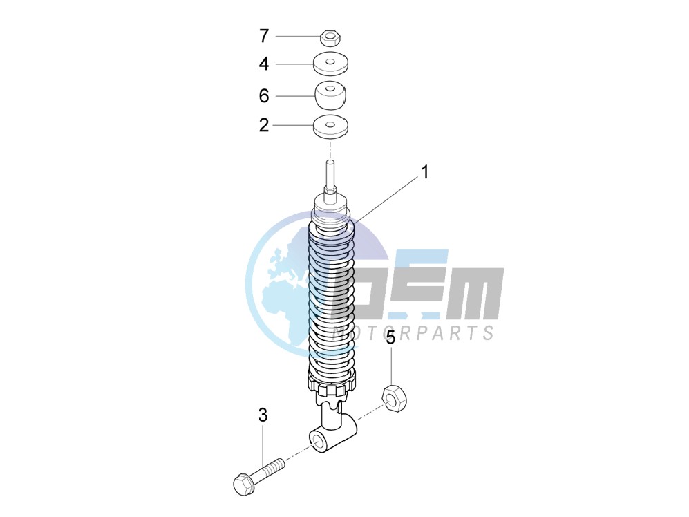 Rear suspension - Shock absorber/s