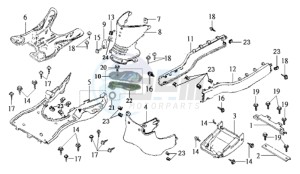 JOYRIDE 200i drawing FOOTREST / FRAME COWLING