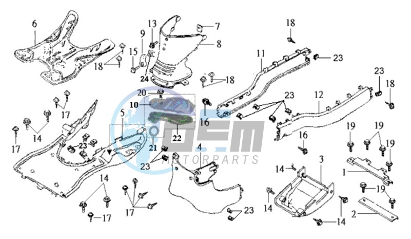 FOOTREST / FRAME COWLING