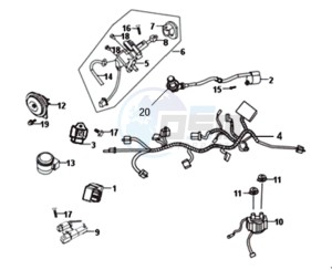 SYMPLY 50 L7 drawing WIRING HARNASS