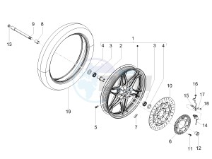 V7 III Stone 750 e4 (EMEA) drawing Front wheel