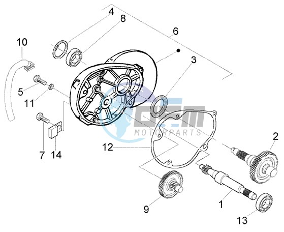 Rear wheel shaft