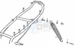 ATLANTIS BULLET - 50 cc VTHAL1AE2 Euro 2 2T AC FRA drawing Shock absorber, rear (Positions)