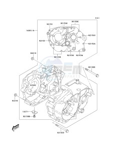 KLX 125 A (A1-A3) drawing CRANKCASE