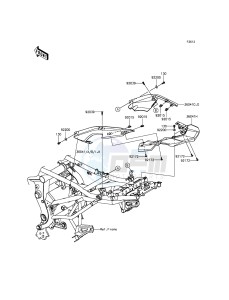 VERSYS 650 KLE650EGF XX (EU ME A(FRICA) drawing Seat Cover