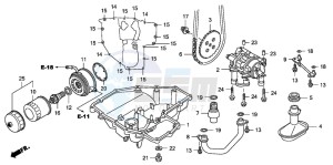 CB1300A CB1300SUPER FOUR drawing OIL PAN/OIL PUMP