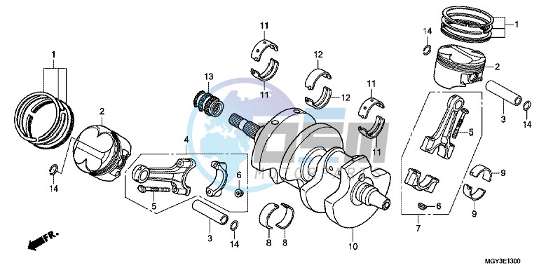 CRANKSHAFT/ PI STON