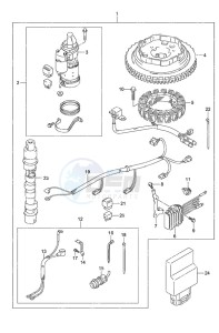 DF 9.9B drawing Starting Motor Manual Starter