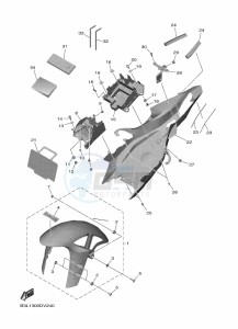 YZF1000 YZF-R1 (B3L1) drawing FENDER