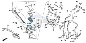 CBF1000S drawing FR. BRAKE MASTER CYLINDER (CBF1000A/T/S)