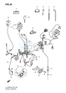 LT-F500F (P24) drawing WIRING HARNESS (MODEL K4 K5)