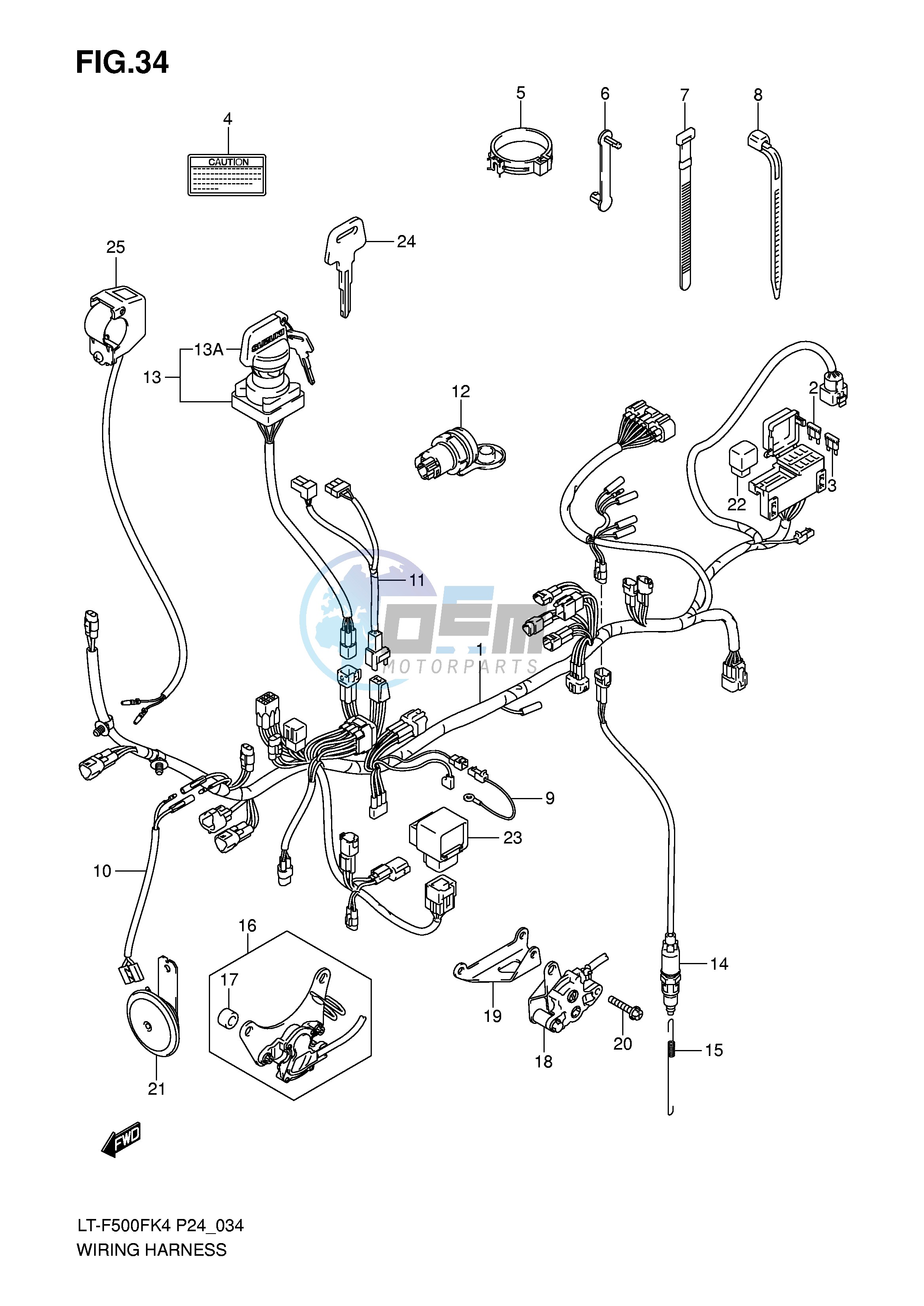 WIRING HARNESS (MODEL K4 K5)