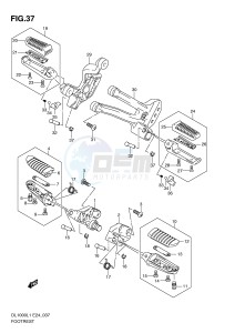 DL1000 (E24) V-Strom drawing FOOTREST