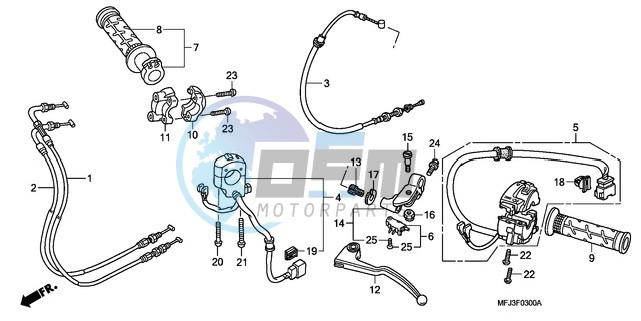 HANDLE LEVER/SWITCH/CABLE