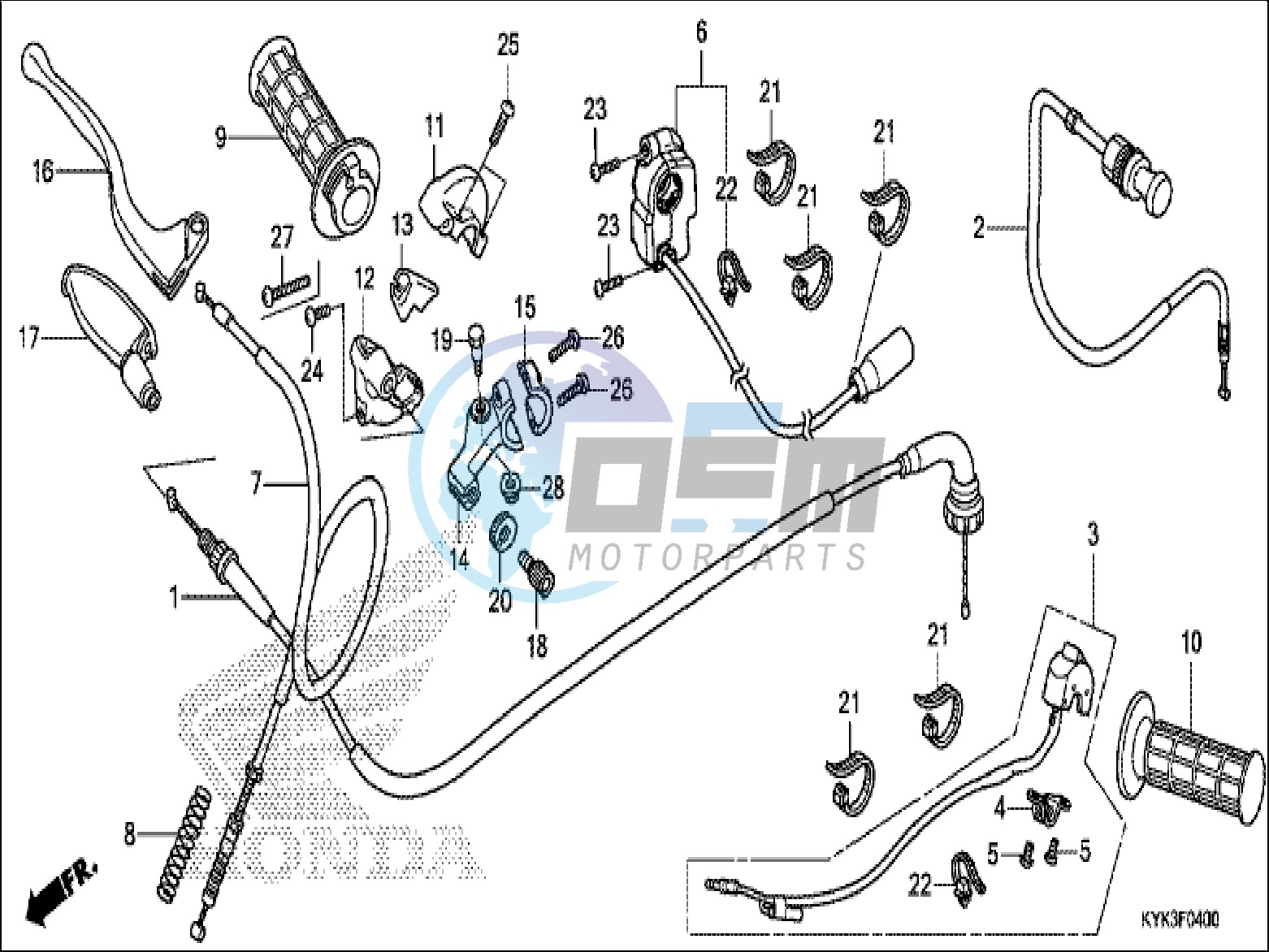 HANDLE LEVER/SWITCH/CABLE