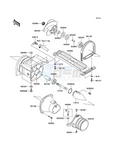 JET SKI 800 SX-R JS800-A3 FR drawing Jet Pump