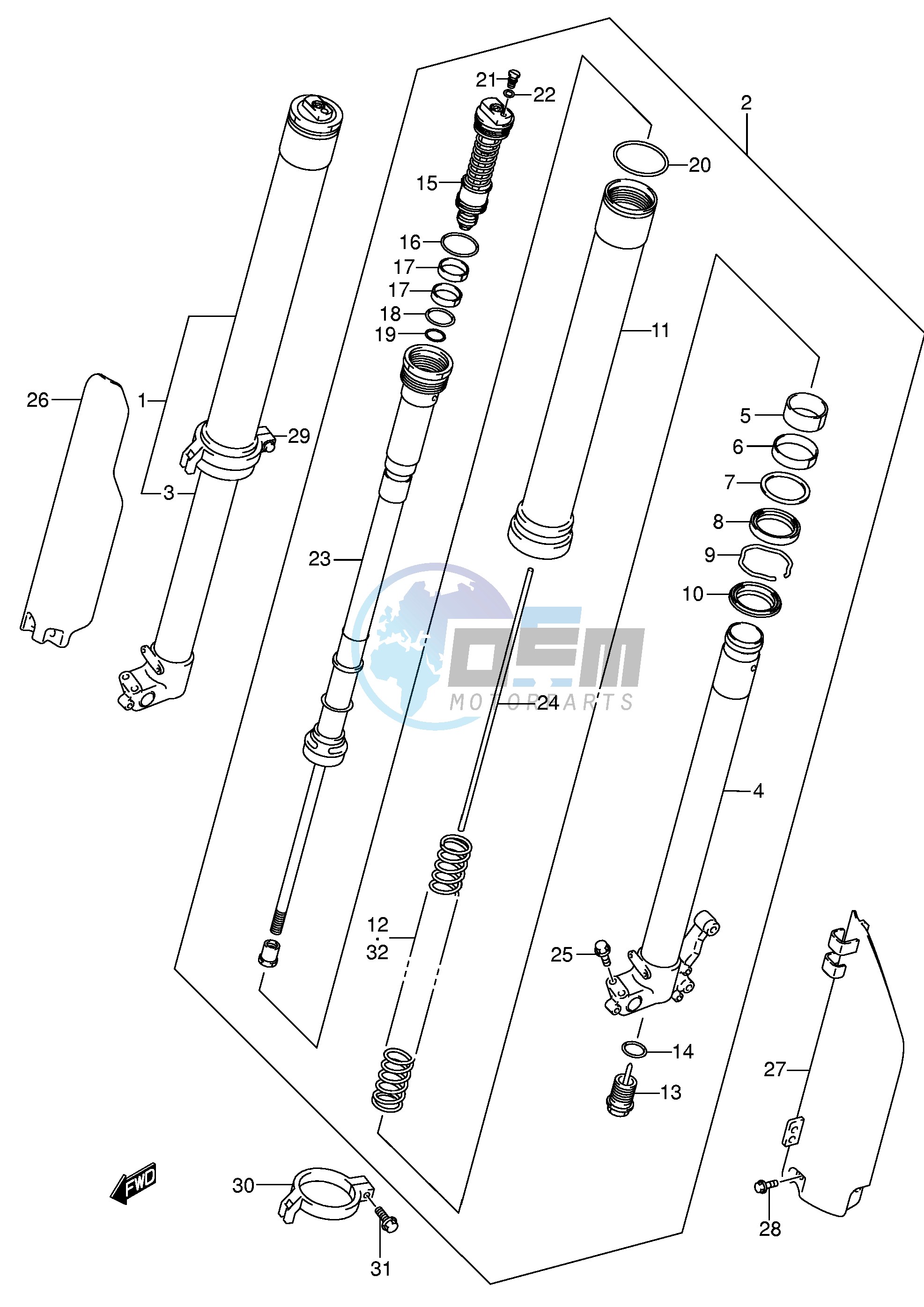 FRONT DAMPER (MODEL K2)