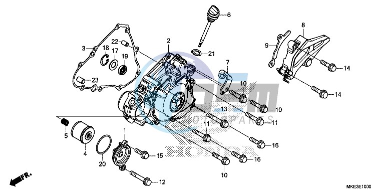 LEFT CRANKCASE COVER