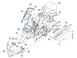 MP3 500 (USA) drawing Front shield