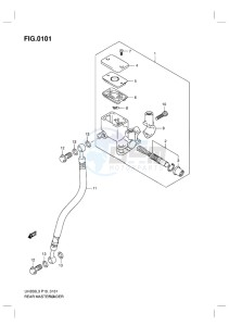 UH200G BURGMAN EU drawing REAR MASTER CYLINDER