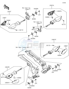 Z1000 ZR1000HHF XX (EU ME A(FRICA) drawing Turn Signals