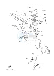 YZF-R25 249 (1WDE) drawing FRONT MASTER CYLINDER