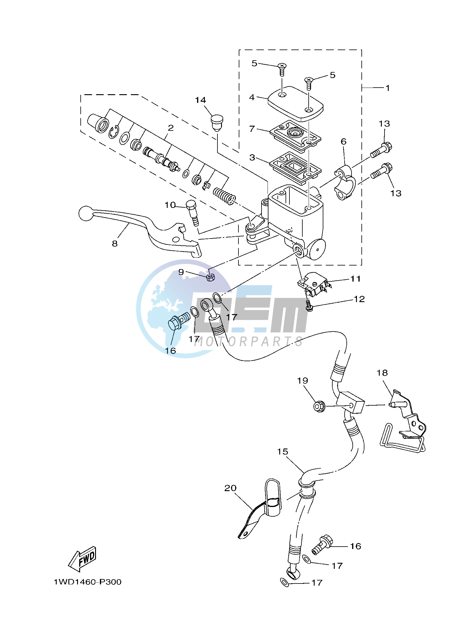 FRONT MASTER CYLINDER