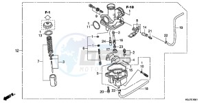 CRF100FD CRF100F Europe Direct - (ED) drawing CARBURETOR (CRF100F)