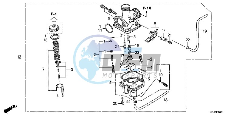 CARBURETOR (CRF100F)