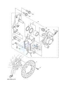 HW151 XENTER 150 (52S2) drawing FRONT BRAKE CALIPER