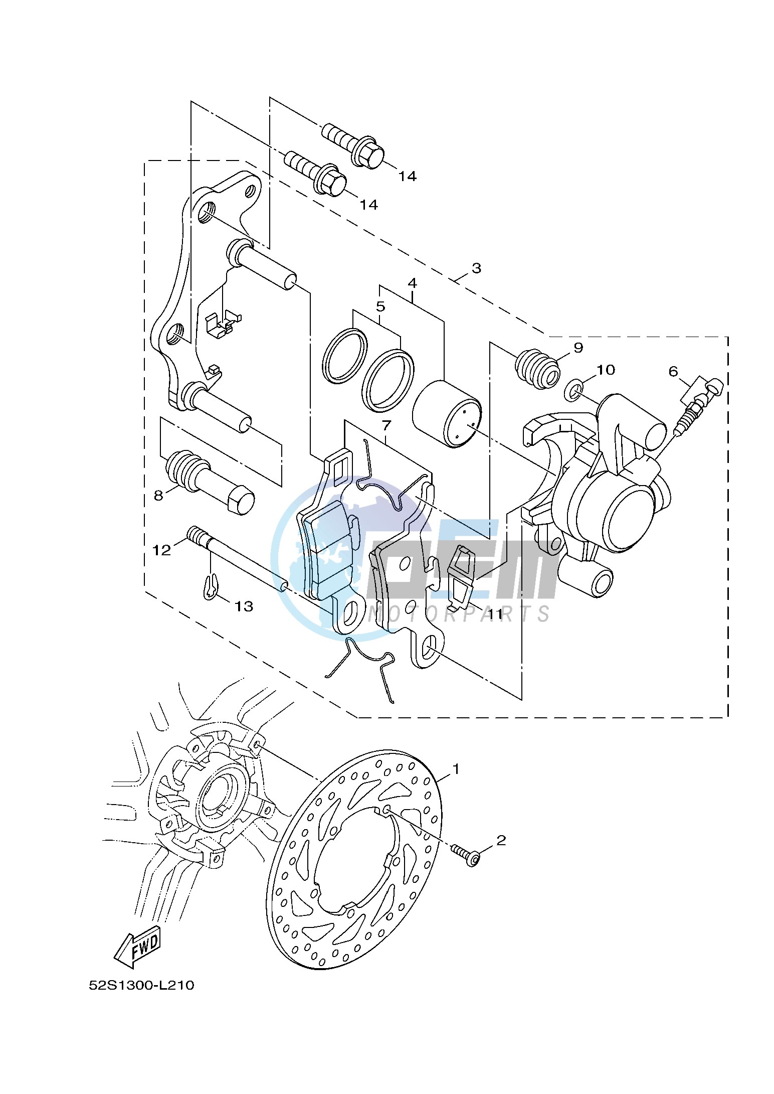 FRONT BRAKE CALIPER