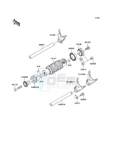 ER-6f EX650A7F GB XX (EU ME A(FRICA) drawing Gear Change Drum/Shift Fork(s)