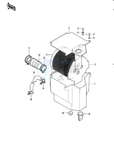 KLT 250 A [KLT250] (A1) [KLT250] drawing AIR CLEANER -- 82 A1- -