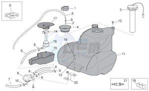 Scarabeo 50 4t 2v e2 drawing Tank