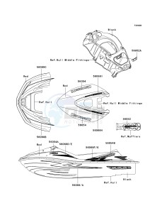 JT 1500 E [ULTRA 260X] (E9F) E9F drawing DECALS-- RED- -