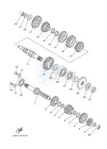 YZ85LW (1SPK) drawing TRANSMISSION