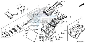 CB650FAJ CB650F 2ED drawing TAILLIGHT