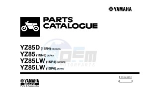 YZ85 YZ85LW (1SN4 1SN6 1SP4 1SP6) drawing .1-Front-Page