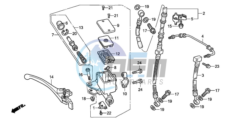 FRONT BRAKE MASTER CYLINDER (2)