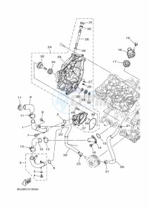 MT-07 MTN690-U (BHH1) drawing WATER PUMP