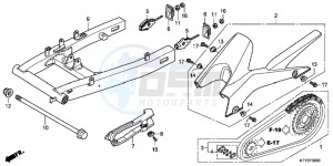 CBR125RSC drawing SWINGARM