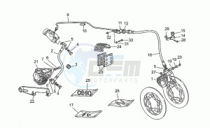 SP III 1000 drawing Front lh/rear brake system