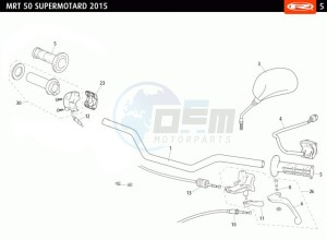 MRT-50-ORANGE drawing HANDLEBARS