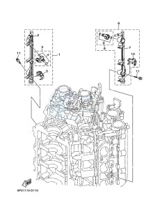 LF250TUR drawing THROTTLE-BODY-3