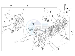 Liberty 50 iGet 4T 3V 25kmh E4 25km/h (EMEA) drawing Crankcase