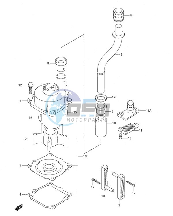 Water Pump (S/N 680685 & Older)