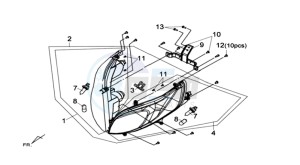 MAXSYM 400 I drawing HEADLAMP CPL