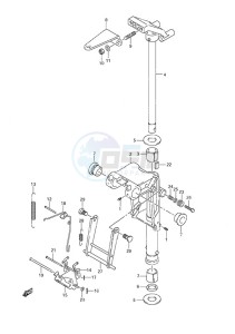 DF 9.9A drawing Swivel Bracket - w/Remote Control