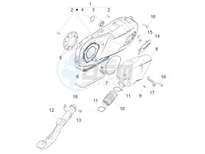 Liberty 125 iGet 4T 3V ie ABS (EMEA) drawing Crankcase cover - Crankcase cooling